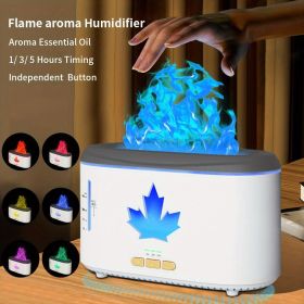 1pc Simulated Flame Humidifier, Essential Oil Diffuser For Aromatherapy Machine, Colorful Flame Atmosphere Lamp Home Office Humidifier