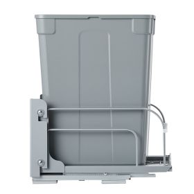 Pullout Trash Can for Kitchen Cabinets, 35 QT Garbage Waste Recycling Bin, Under Mount Waste Container
