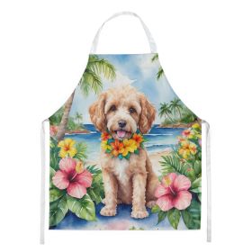 Cockapoo Luau Apron Cooking Kitchen Server Baking Crafts Gardening for Adult Women Men, Unisex, Large, Multicolor