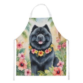 Chow Chow Luau Apron Cooking Kitchen Server Baking Crafts Gardening for Adult Women Men, Unisex, Large, Multicolor